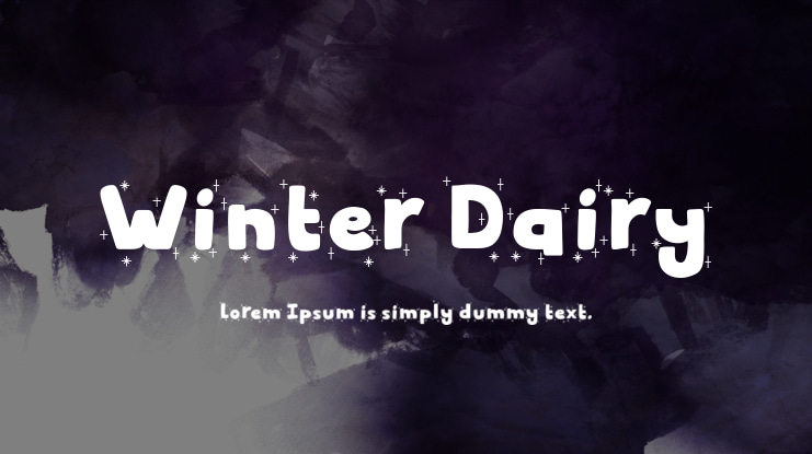 Winter Dairy Font