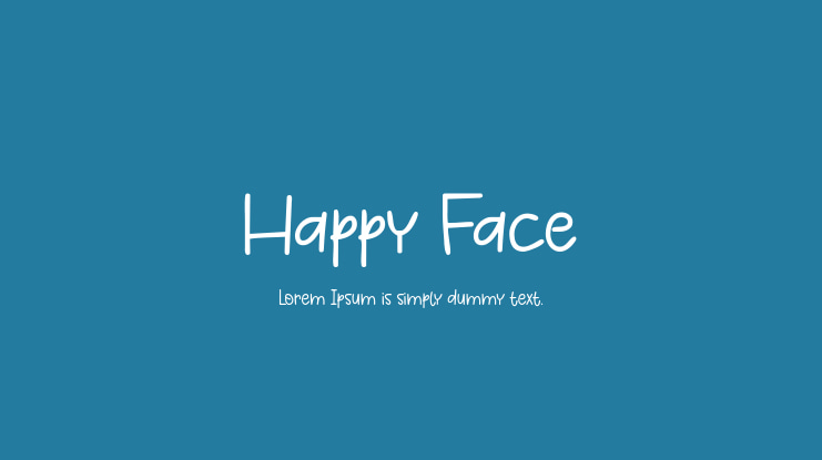Happy Face Font