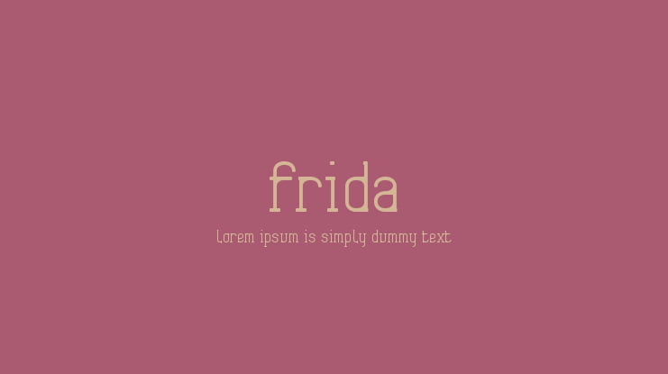 Frida01 Font
