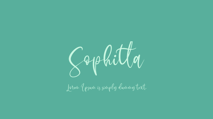 Sophitta Font Family
