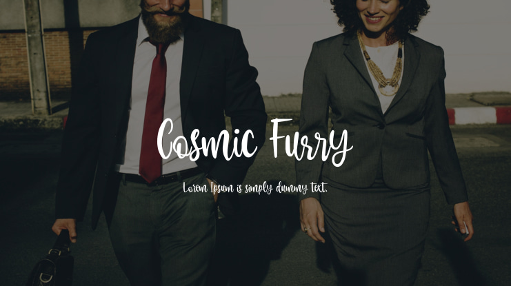 Cosmic Furry Font