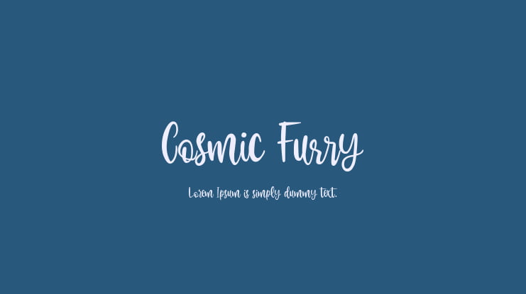 Cosmic Furry Font