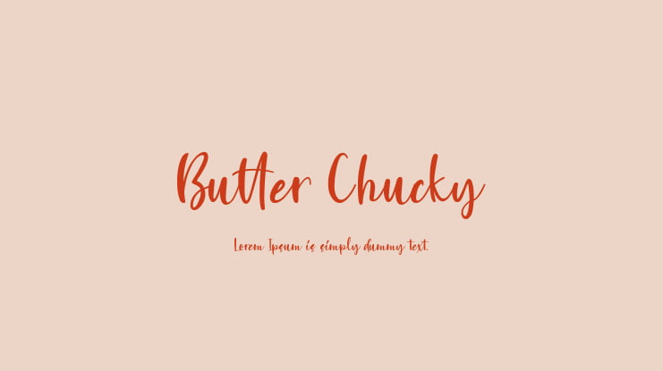 Butter Chucky Font