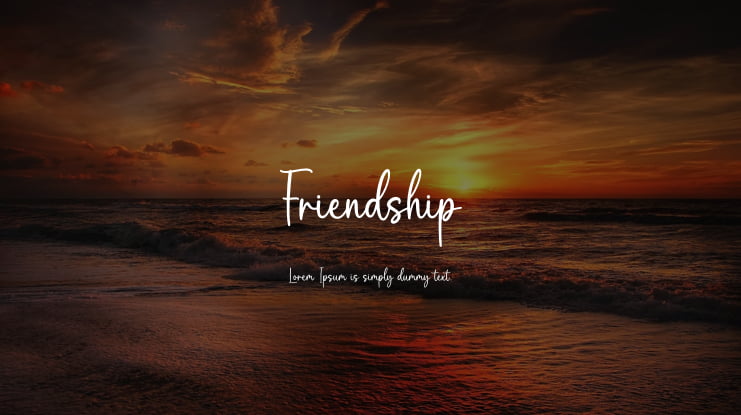 Friendship Font