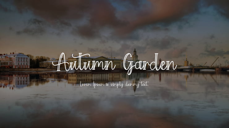 Autumn Garden Font