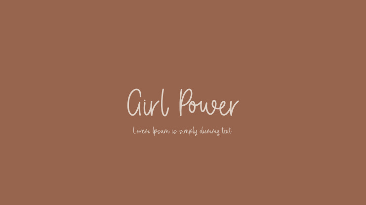 Girl Power Font