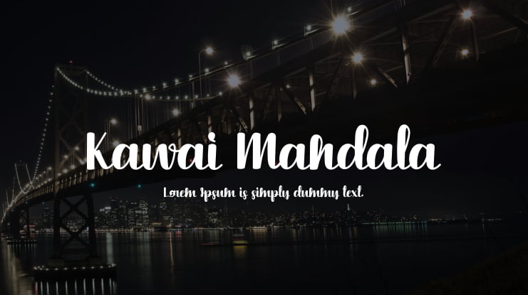 Kawai Mandala Font