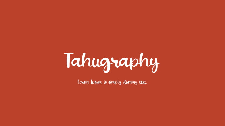 Tahugraphy Font