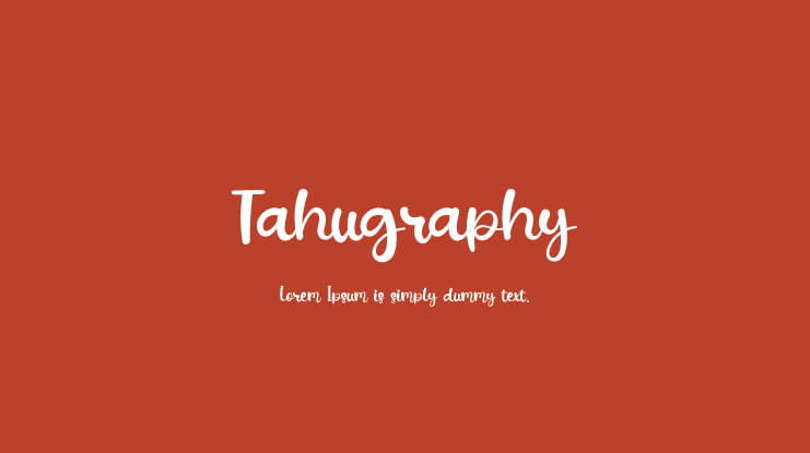 Tahugraphy Font