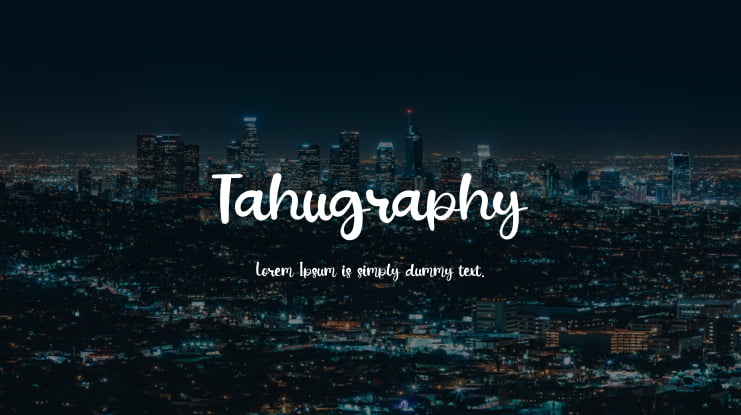 Tahugraphy Font