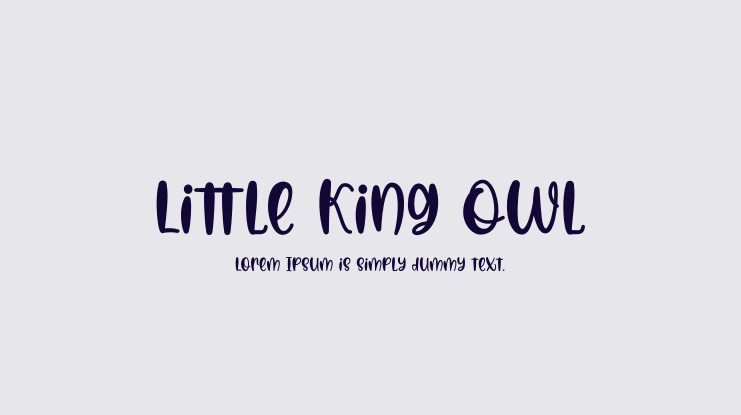 Little King Owl Font