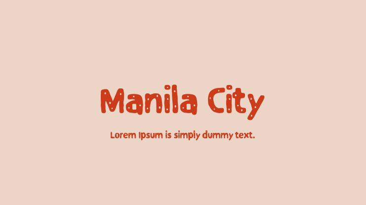 Manila City Font