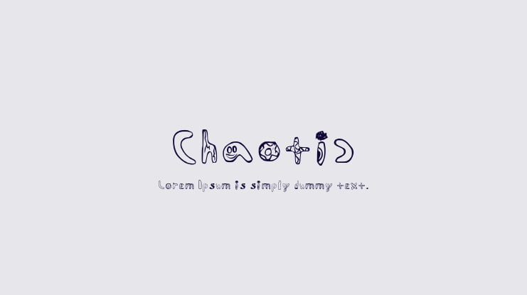 Chaotic Font