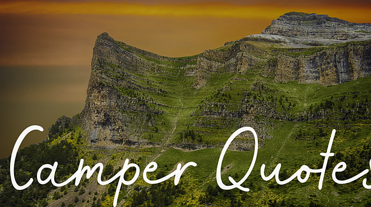 Camper Quotes Font