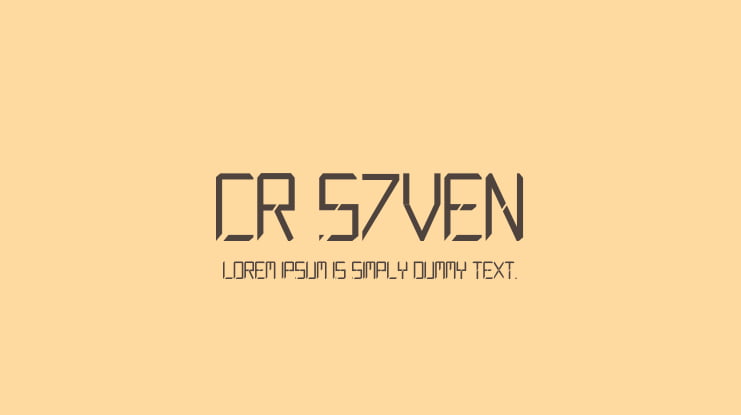CR S7VEN Font
