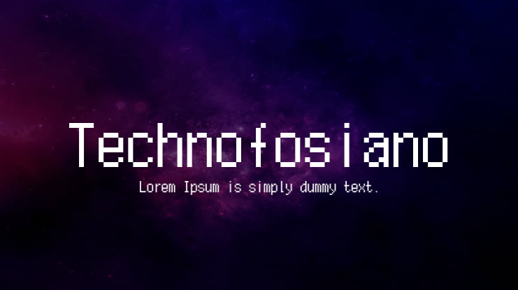 Technofosiano Font