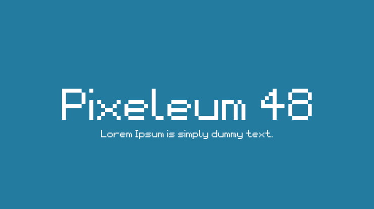 Pixeleum 48 Font
