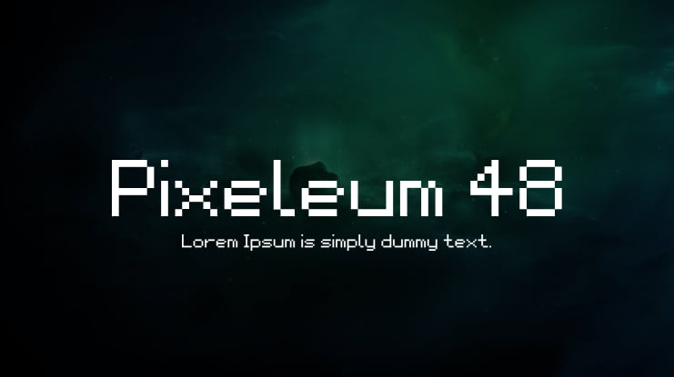 Pixeleum 48 Font