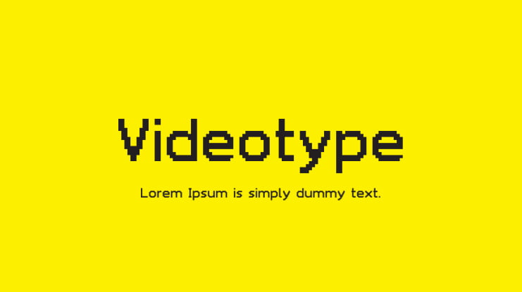 Videotype Font