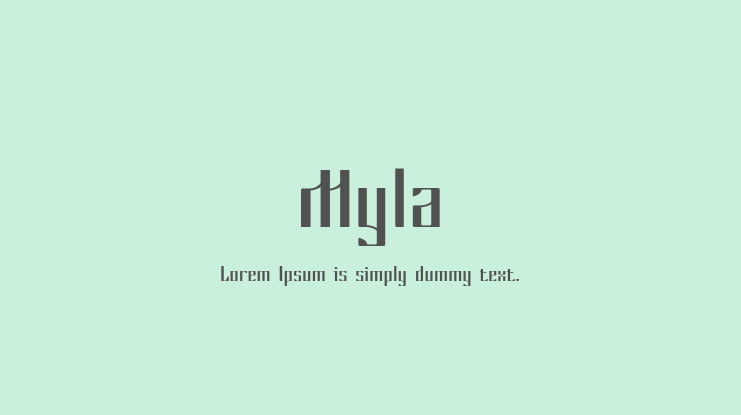 Myla Font