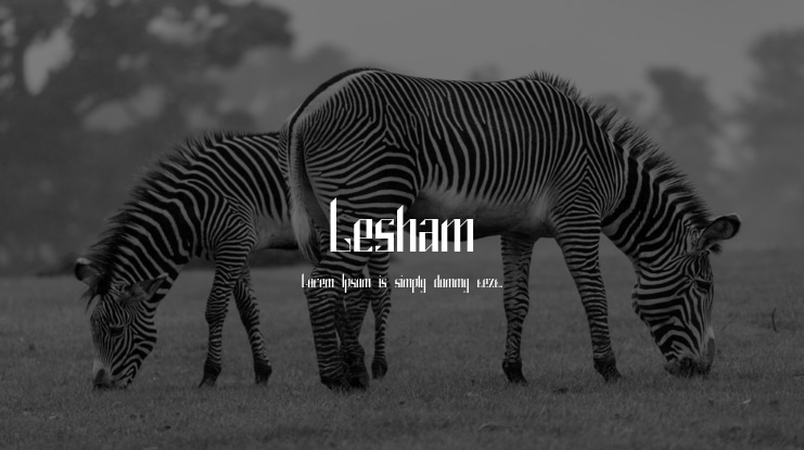 Lesham Font