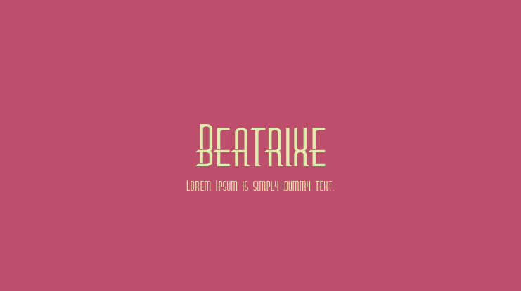 Beatrixe Font