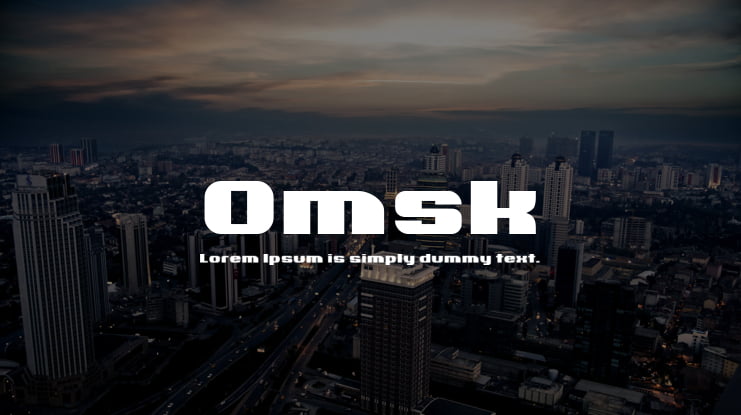 Omsk Font