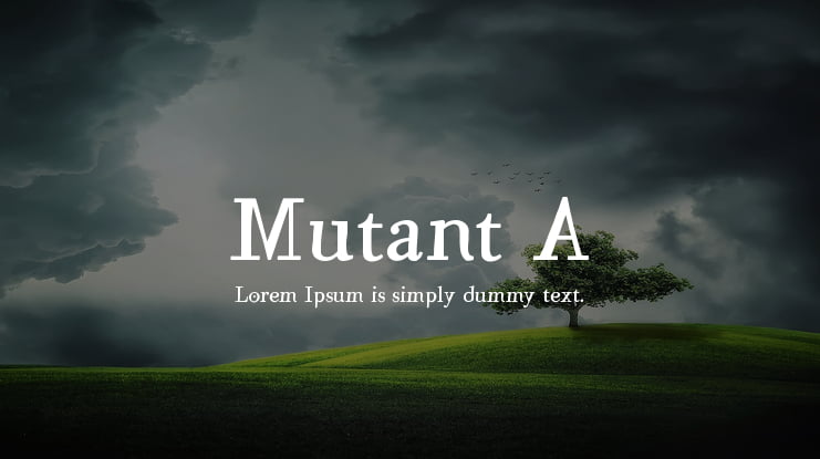 Mutant A Font