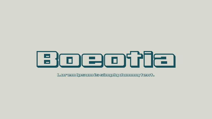 Boeotia Font