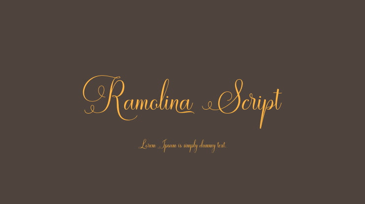 Ramolina Script Font