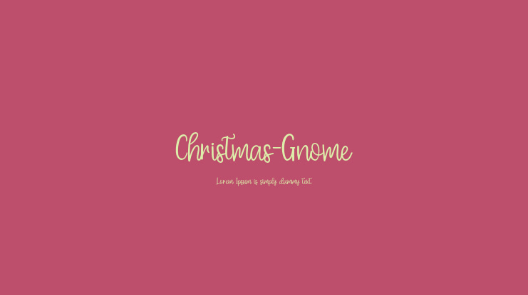 Christmas-Gnome Font