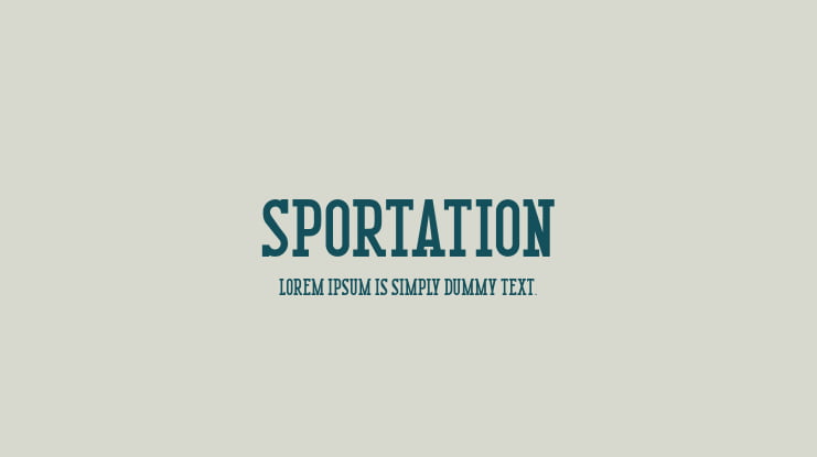 Sportation Font