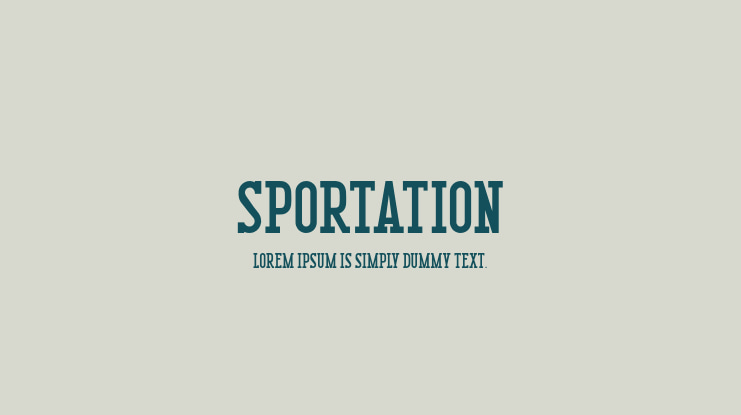 Sportation Font