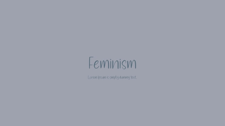 Feminism Font
