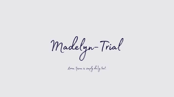 Madelyn-Trial Font Family