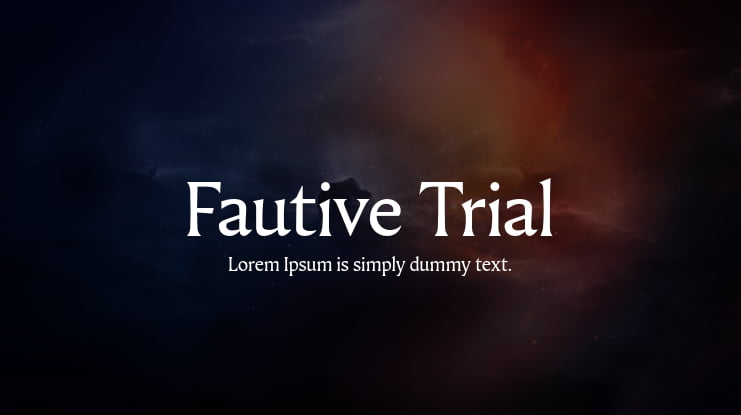 Fautive Trial Font Family