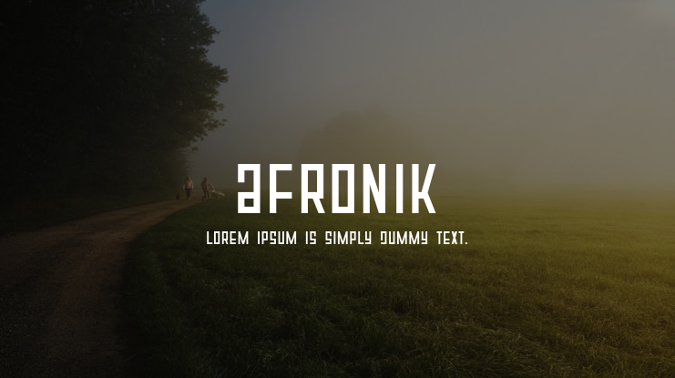 Afronik Font Family