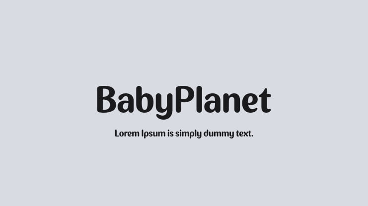 BabyPlanet Font