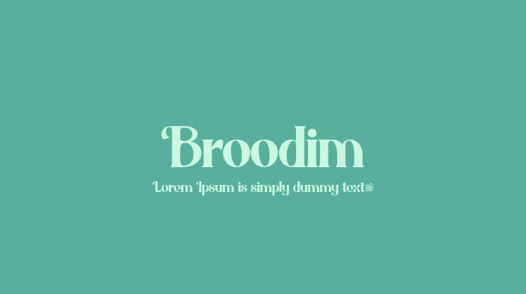 Broodim Font