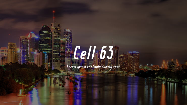 Cell 63 Font