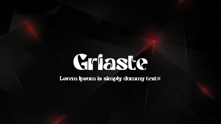 Griaste Font