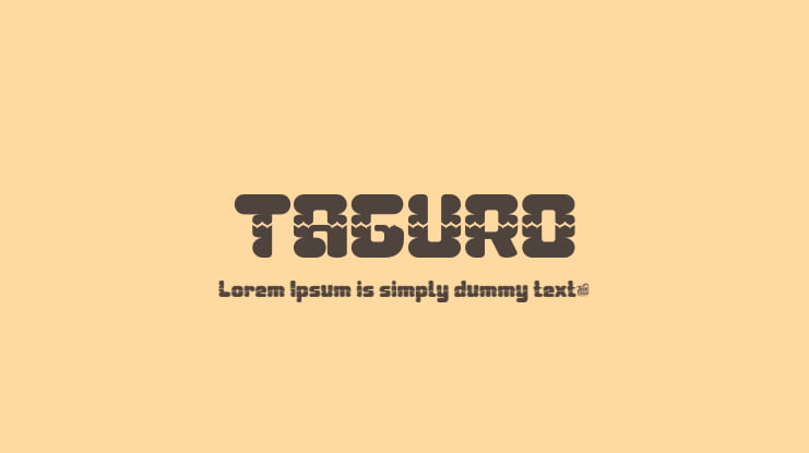 TAGURO Font