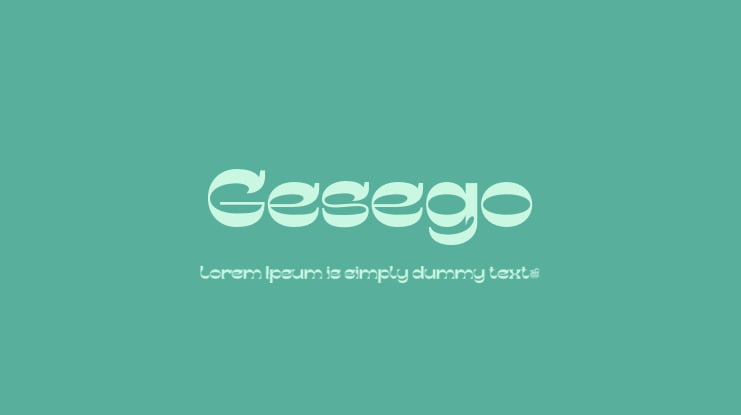Gesego Font