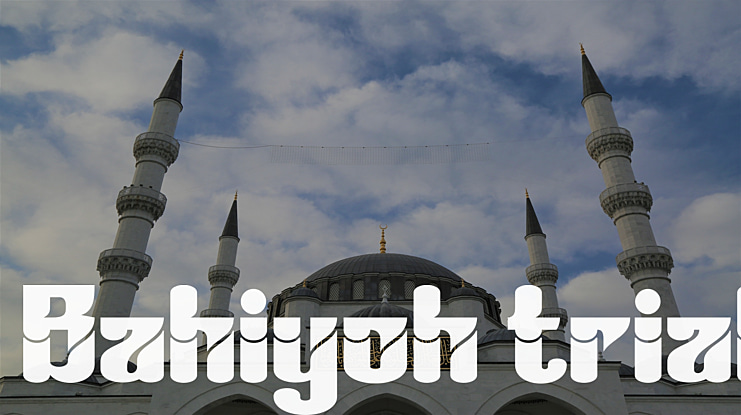 Bahiyoh trial Font