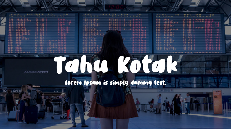 Tahu Kotak Font