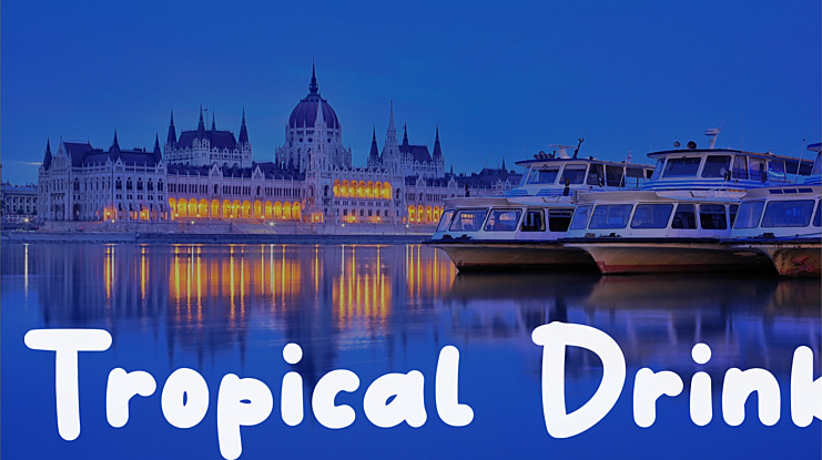 Tropical Drink Font