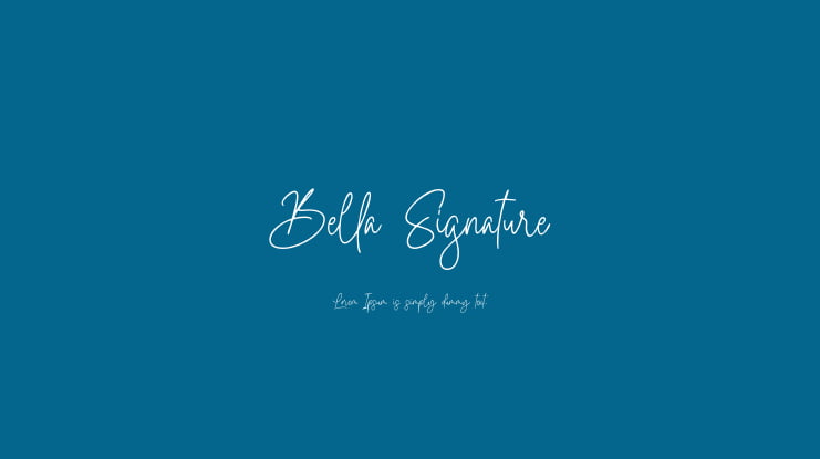 Bella Signature Font