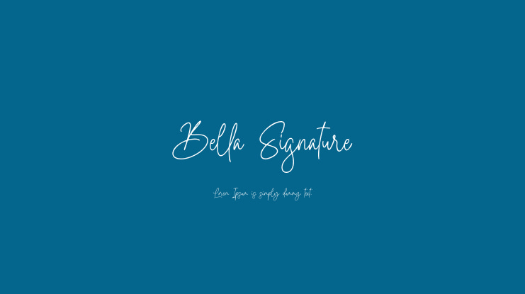 Bella Signature Font