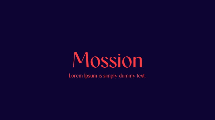 Mossion Font
