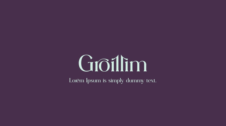 Groillim Font